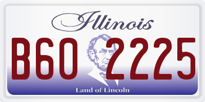 IL license plate B602225