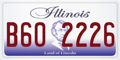 IL license plate B602226