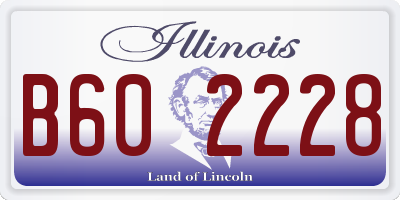 IL license plate B602228