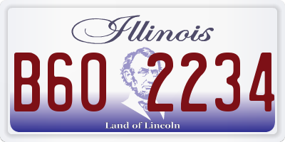 IL license plate B602234
