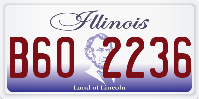 IL license plate B602236