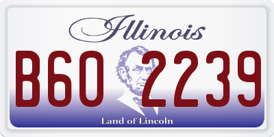 IL license plate B602239