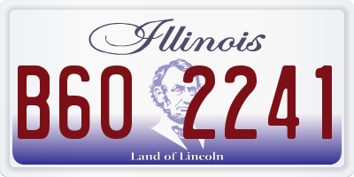 IL license plate B602241
