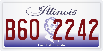 IL license plate B602242