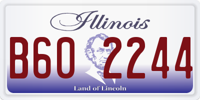IL license plate B602244