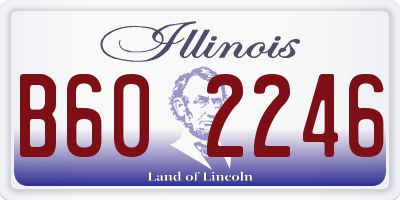 IL license plate B602246