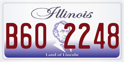 IL license plate B602248
