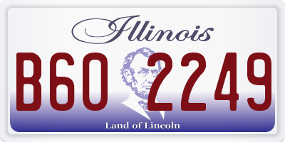 IL license plate B602249
