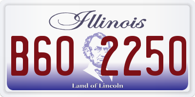 IL license plate B602250