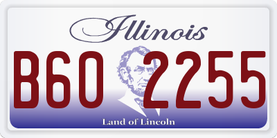 IL license plate B602255