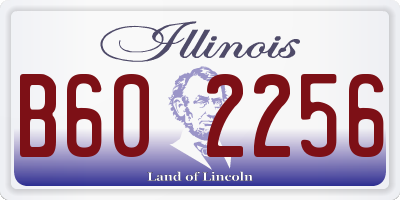 IL license plate B602256