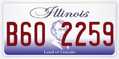 IL license plate B602259