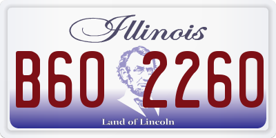 IL license plate B602260