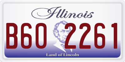 IL license plate B602261