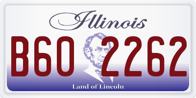 IL license plate B602262