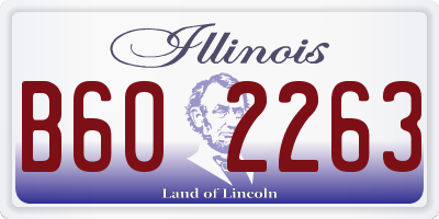 IL license plate B602263