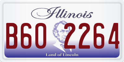 IL license plate B602264