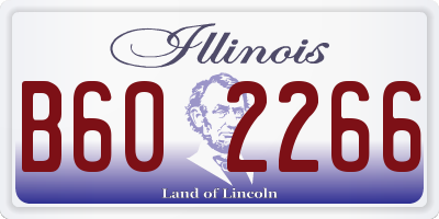 IL license plate B602266