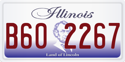IL license plate B602267