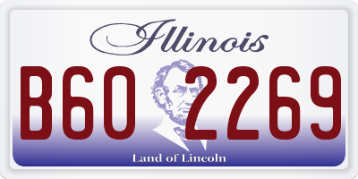 IL license plate B602269