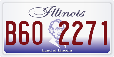 IL license plate B602271