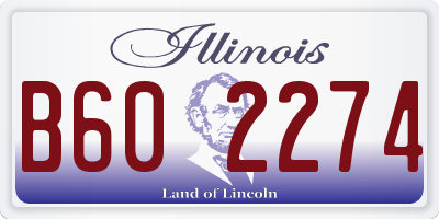 IL license plate B602274