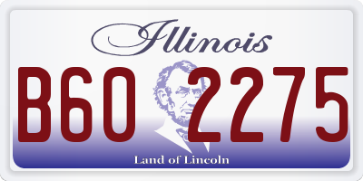 IL license plate B602275