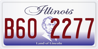 IL license plate B602277
