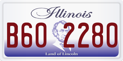 IL license plate B602280