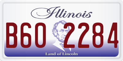 IL license plate B602284