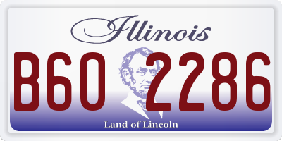 IL license plate B602286