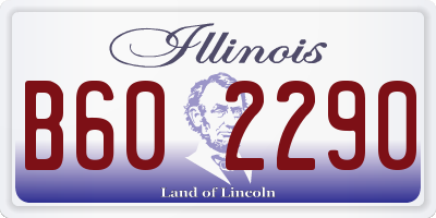 IL license plate B602290
