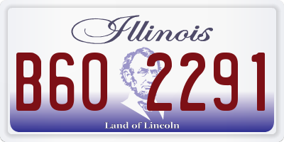 IL license plate B602291