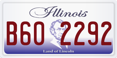 IL license plate B602292