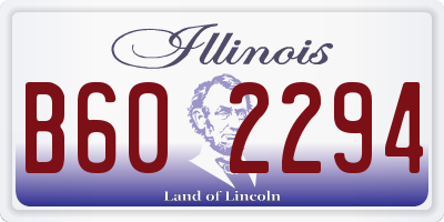 IL license plate B602294