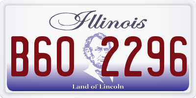 IL license plate B602296