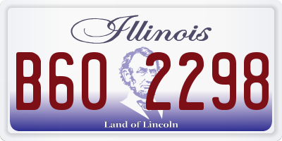 IL license plate B602298