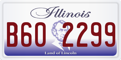 IL license plate B602299