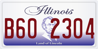 IL license plate B602304