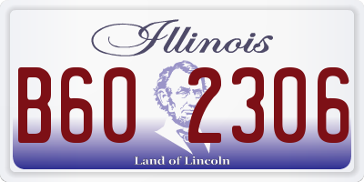 IL license plate B602306