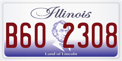 IL license plate B602308