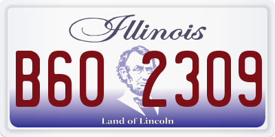 IL license plate B602309