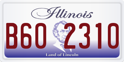 IL license plate B602310