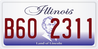 IL license plate B602311