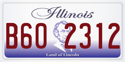IL license plate B602312
