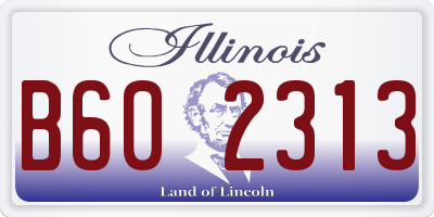IL license plate B602313