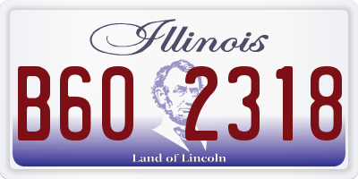 IL license plate B602318