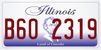 IL license plate B602319