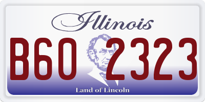 IL license plate B602323