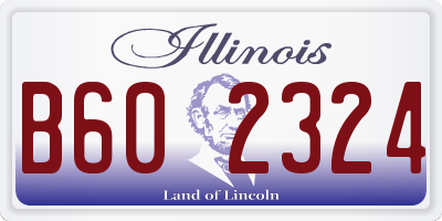 IL license plate B602324